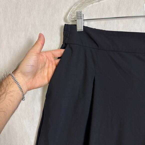 Athleta Women's Size 16 Black High Rise Wide Leg Pleated Pinnacle Trouser Pants - Picture 7 of 15